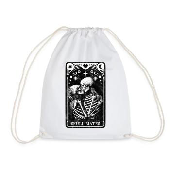 Skull Mates Tarot - Drawstring Bag - white - Front