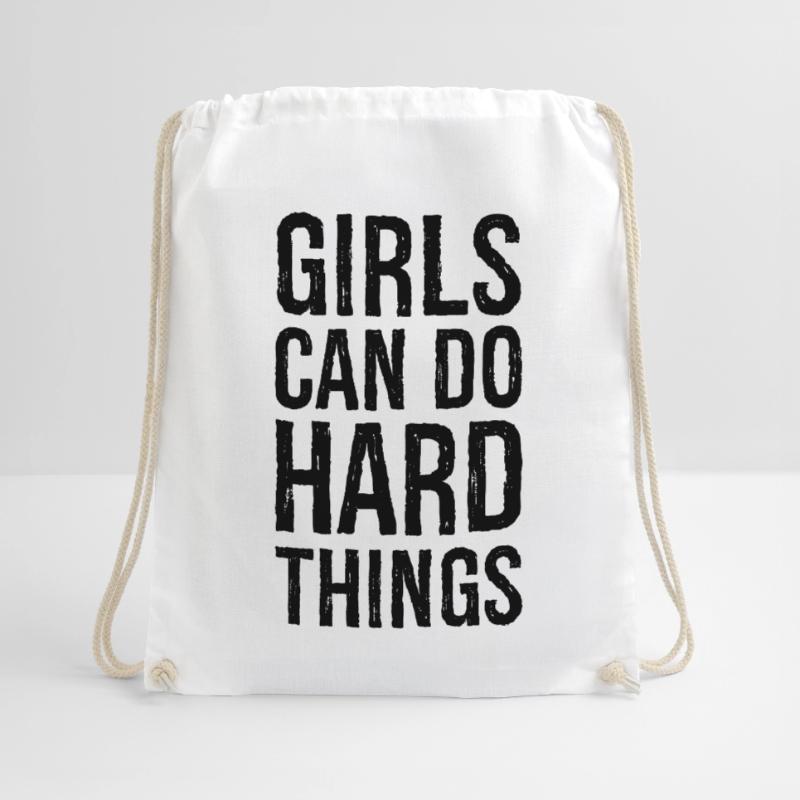 Les filles peuvent faire des choses difficiles Sac de sport léger