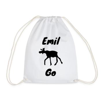 Emil the Moose - Drawstring Bag - white - Front