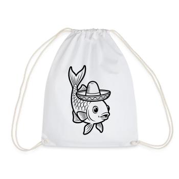 Sombrero de poisson - Sac de sport léger - blanc - Devant