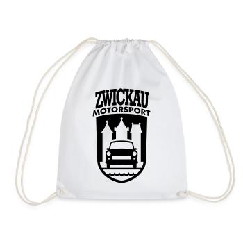 Trabi Motorsport Zwickau Wappen (Farbe änderbar) - Turnbeutel - Weiß - Vorne