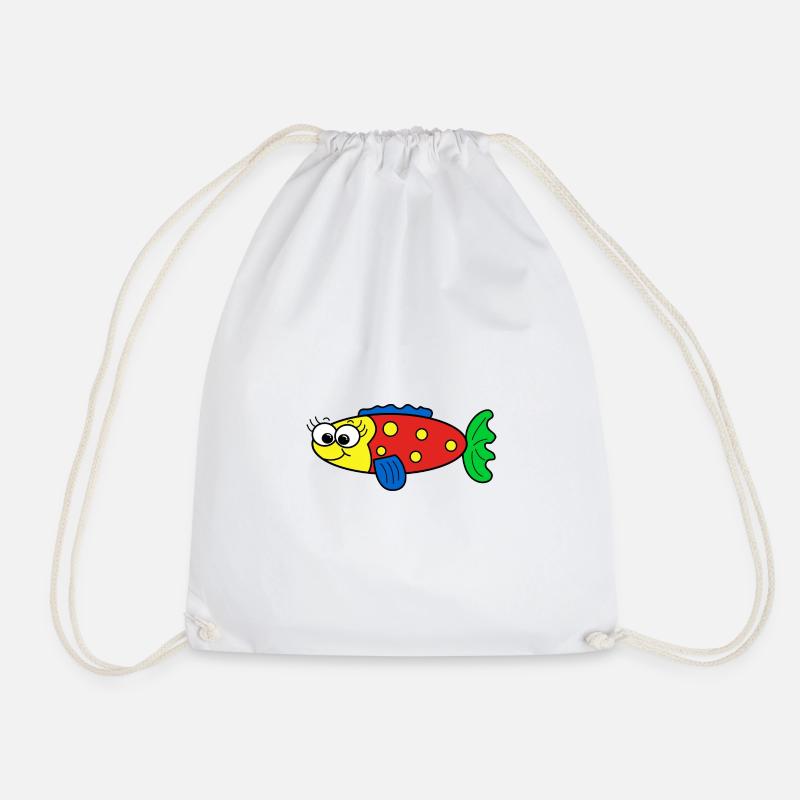 Fisch - Turnbeutel - Weiß