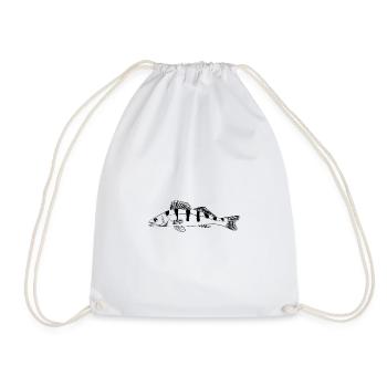 Zander - Drawstring Bag - white - Front