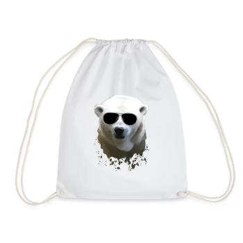 Polar Bear - Eisbär - Turnbeutel - Weiß - Vorne