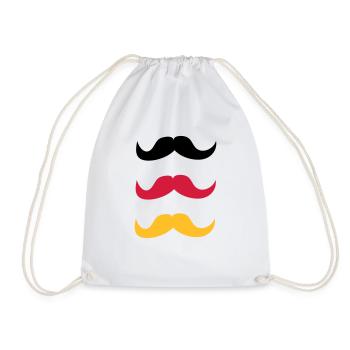Moustaches pour l'Allemagne - Sac de sport léger - blanc - Devant