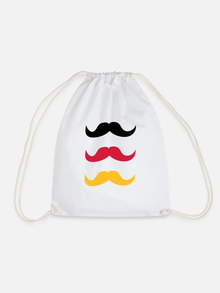 Moustaches pour l'Allemagne - Sac de sport léger - blanc
