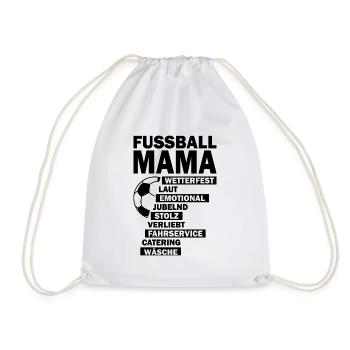 Fussball mama Sport Trainer - Turnbeutel - Weiß - Vorne