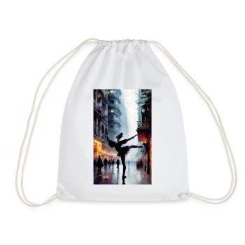 Ballerina - Drawstring Bag - white - Front