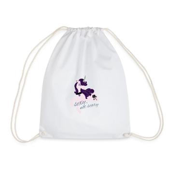Sexy gothic unicorn - Drawstring Bag - white - Front