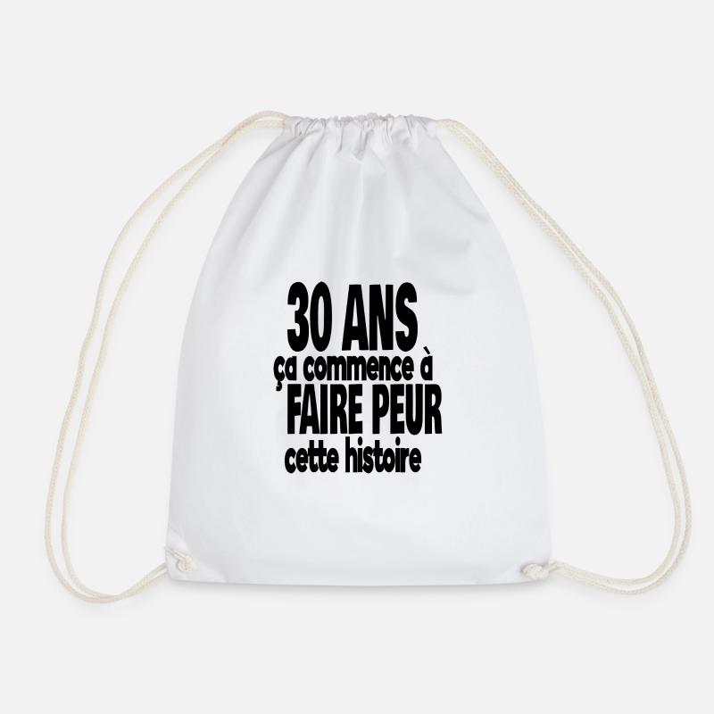 30 ans - Sac de sport léger - blanc