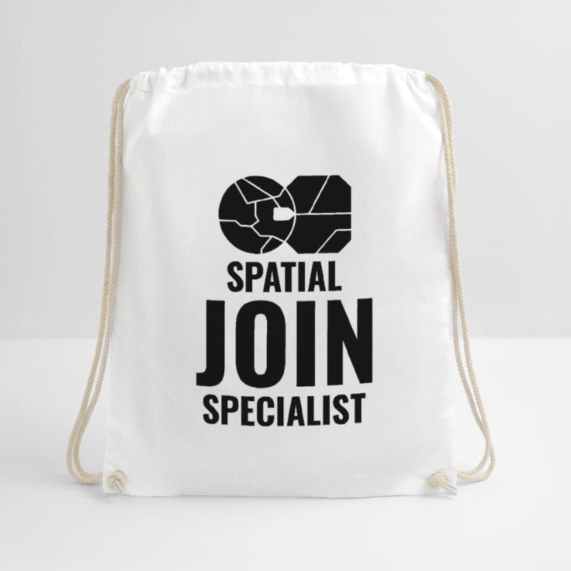 Spatial Join GIS Data Analyst Mapping Expert Drawstring Bag