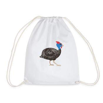 Perlhuhn - Turnbeutel - Weiß - Vorne