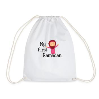 Mon premier Ramadan/ 1. Serment / Musulman /Islam/Allah - Sac de sport léger - blanc - Devant
