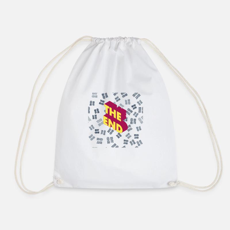 THE END - Drawstring Bag - white