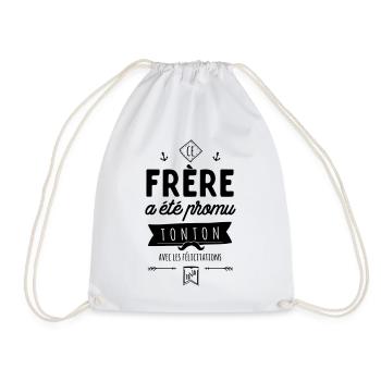 frere promu tonton - Sac de sport léger - blanc - Devant