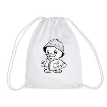 Cozy Duck - Prêt pour la pluie - Sac de sport léger - blanc - Devant
