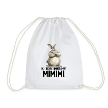Lapin Lapin J’entends toujours Mimimi - Sac de sport léger - blanc - Devant
