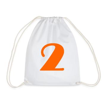 2. HAPPY BIRTHDAY. JOYEUX ANNIVERSAIRE. CHIFFRE - Sac de sport léger - blanc - Devant