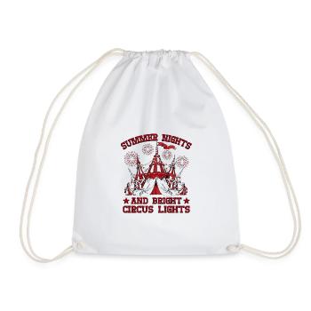 Summer Night Circus Light Circus Performer Gifts - Drawstring Bag - white - Front