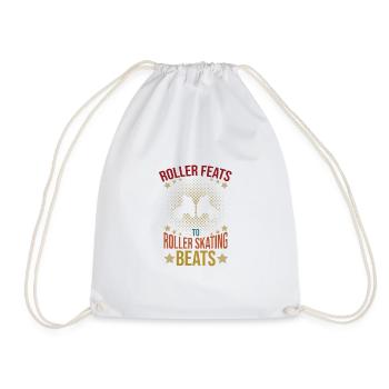 Patineur à roulettes Party Roller Skating Beats idée cadeau - Sac de sport léger - blanc - Devant