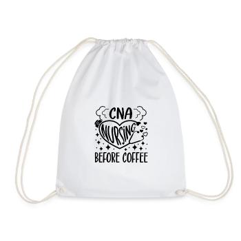 CNA Nursing Certified Nurse Assistant Life Gifts - Drawstring Bag - white - Front
