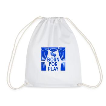 Musical Theatre Born To Play Theater Design - Drawstring Bag - white - Front
