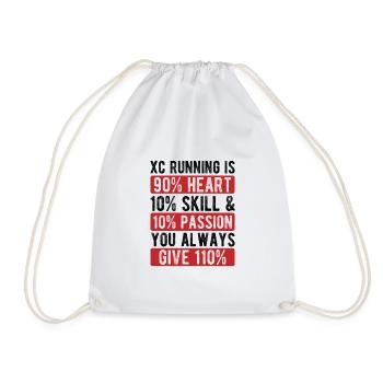 XC Running Gifts - Perfect XC Runner Design Idea - Turnbeutel - Weiß - Vorne