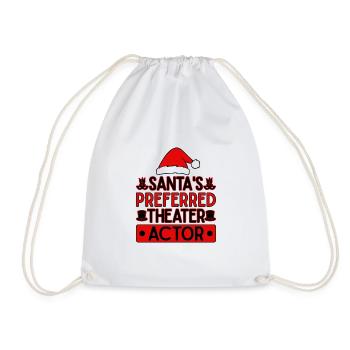 Theatre Santa's Preferred Actor Musical Theater - Drawstring Bag - white - Front