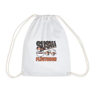 Lovers of Japanese cuisine Sushi Whisperer Sushi - Drawstring Bag - white - Front