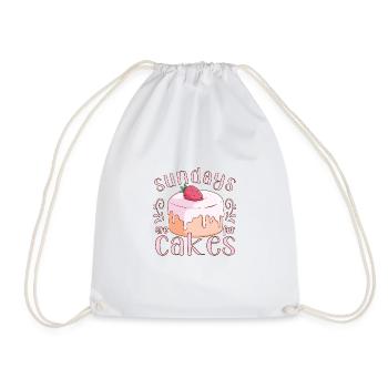 Pastry Lover Sundays Are For Cakes Gift - Turnbeutel - Weiß - Vorne