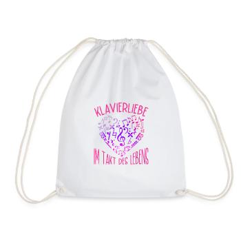 Piano Pianiste Piano Love Piano - Sac de sport léger - blanc - Devant