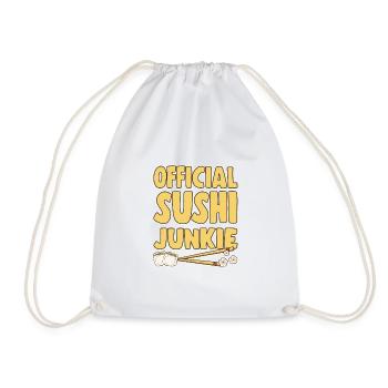 Amateur de cuisine japonaise Sushi Junkie officiel - Sac de sport léger - blanc - Devant