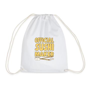 Amateur de cuisine japonaise Fabricant officiel de sushis - Sac de sport léger - blanc - Devant