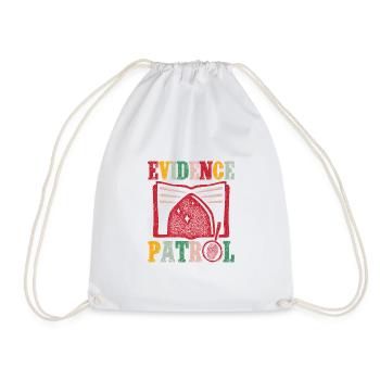 Forensic Science Major Evidence Patrol Forensics - Drawstring Bag - white - Front