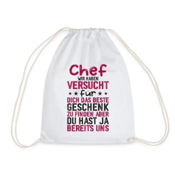 We Have Tried The Best Gift - Drawstring Bag - white - Front