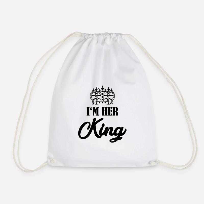 im her king - Turnbeutel - Weiß