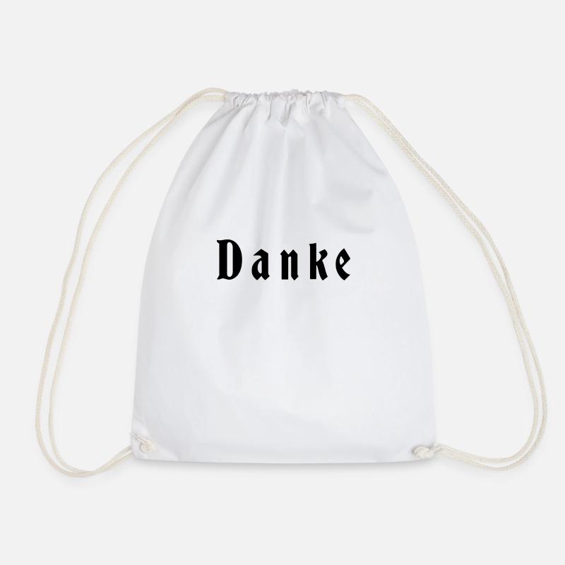 Danke - Turnbeutel - Weiß