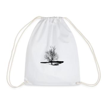Tree #001 - Drawstring Bag - white - Front