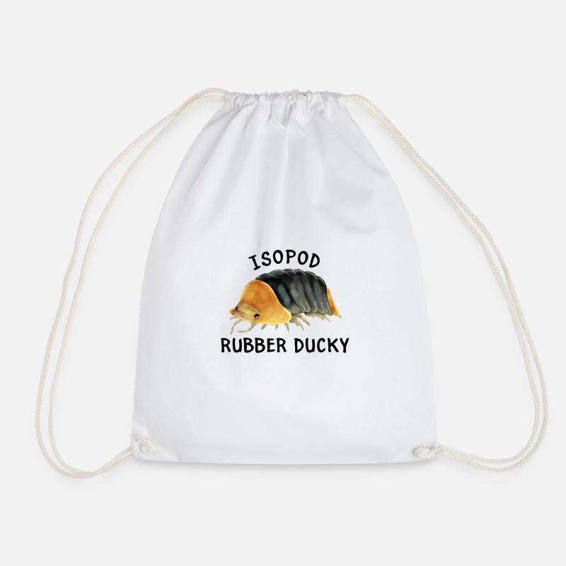 Isopod cubaris sp rubber ducky - Drawstring Bag - white