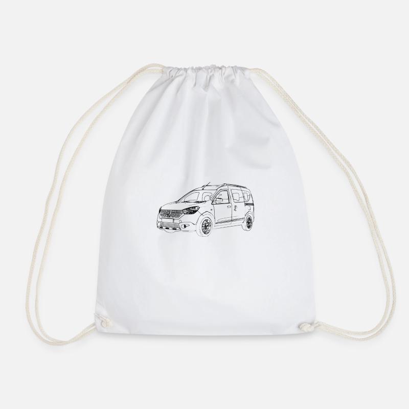 Dokker1 - Drawstring Bag - white