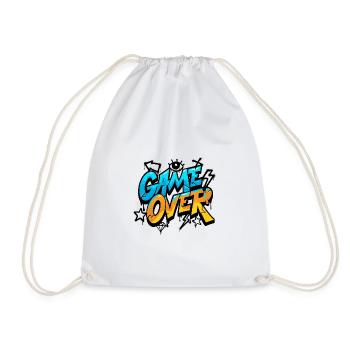 Game Over Graffiti Splash Tee - Turnbeutel - Weiß - Vorne