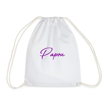 PAPUAN. DAD. FATHER'S DAY. HAPPY FATHER'S DAY - Drawstring Bag - white - Front