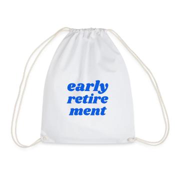 early retirement - Turnbeutel - Weiß - Vorne