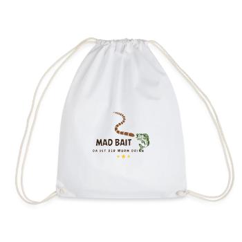 Fou Appât : Ver dans l’appât - Sac de sport léger - blanc - Devant