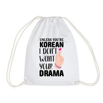 Kdrama K-Drame K Drame Séoul Kpop K-Pop Hallyu - Sac de sport léger - blanc - Devant