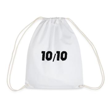 10/10 Idée cadeau dix sur dix - dix sur dix - Sac de sport léger - blanc - Devant