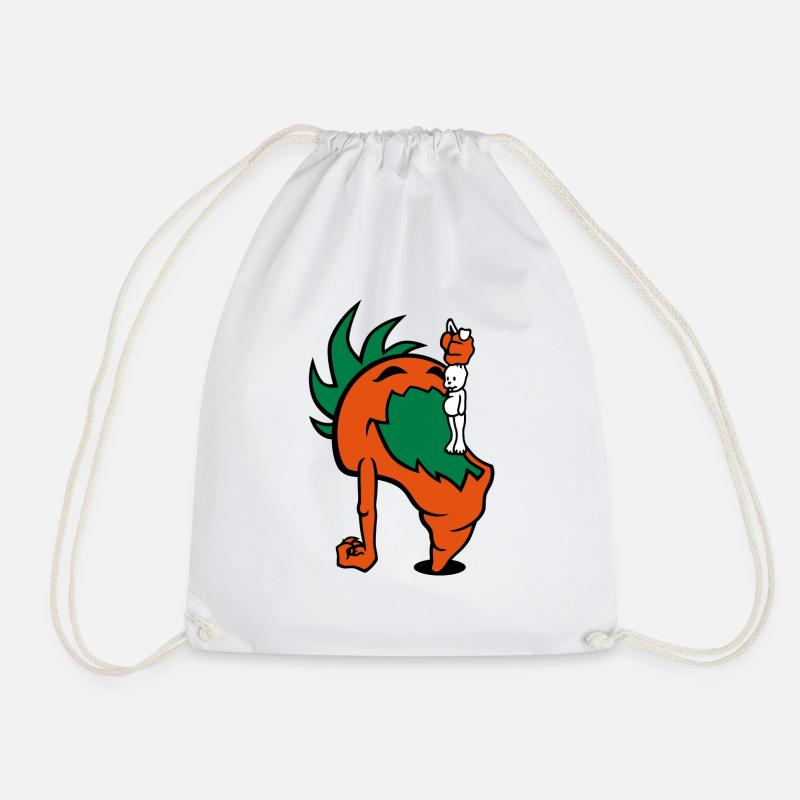 Hungry Carrot - Turnbeutel - Weiß