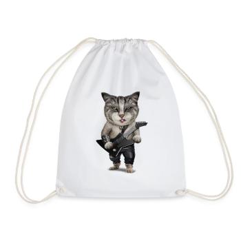 METALCAT - Turnbeutel - Weiß - Vorne