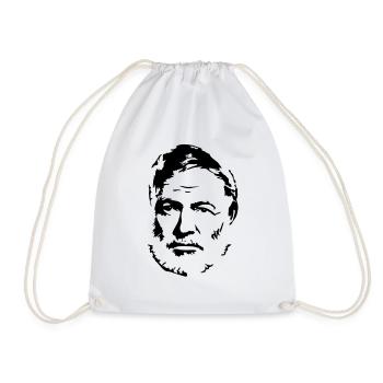 Hemingway - Drawstring Bag - white - Front