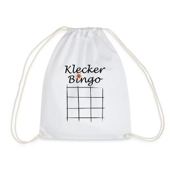 Klecker Bingo - Turnbeutel - Weiß - Vorne